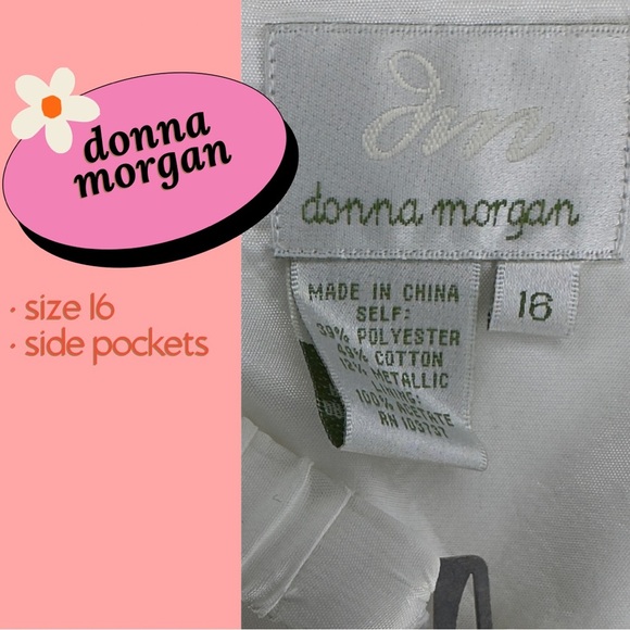 Donna Morgan Strapless Cocktail Dress with belt - Picture 4 of 4